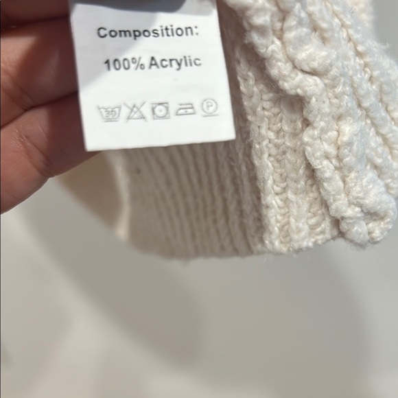 Cream long sleeve Sweater Dress with Black Bows women’s medium mini - Picture 2 of 6